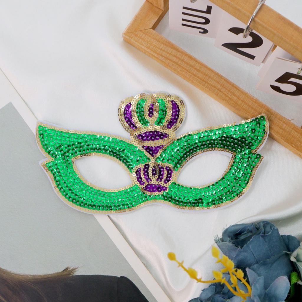 New Three-color Sequin Half-face Mask For Masquerade Parties And Carnivals