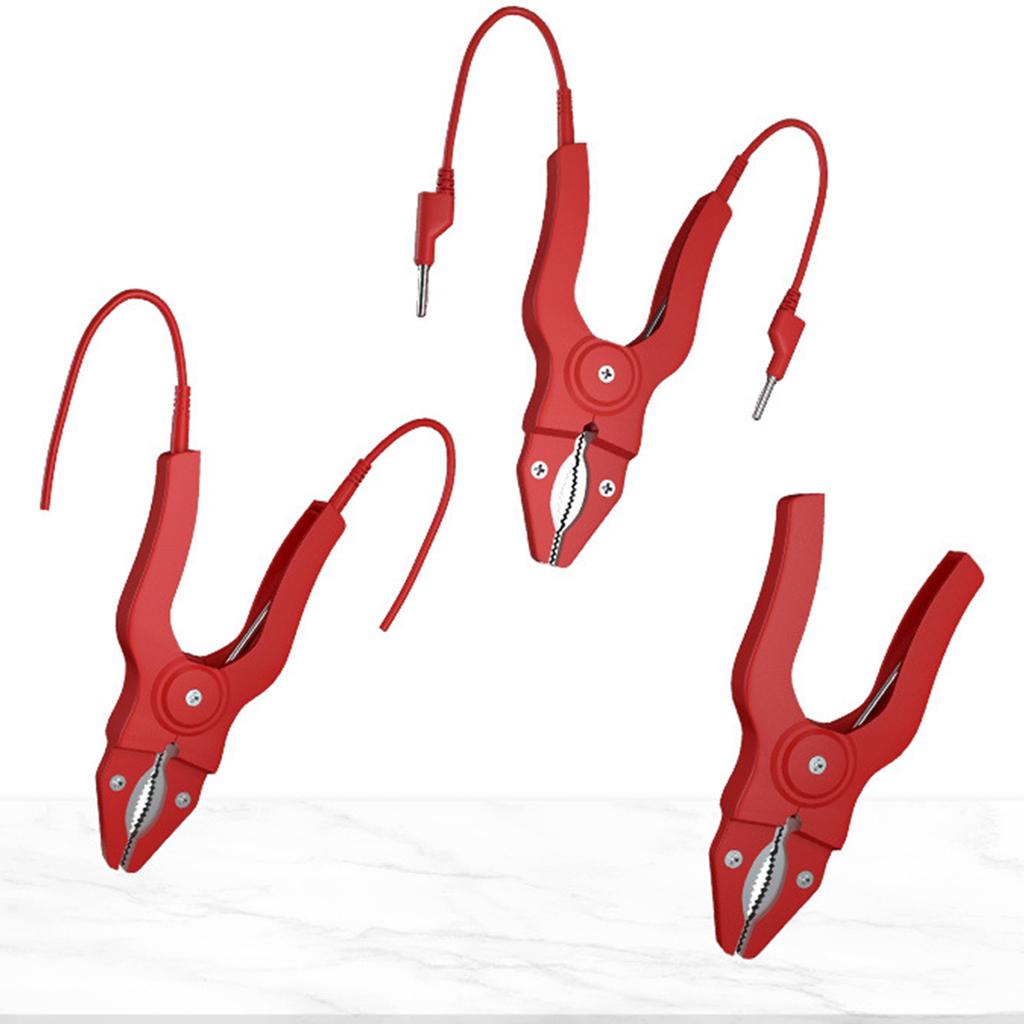 50A Insulated Alligator Clip Premium Copper Construction Secure Electrical Testing Clamps for Engineers