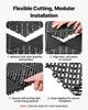Interlocking Drainage Mats, 310 X 310 Mm, Modular Garage Flooring Tiles, Non-Slip PP Drainage Floor Tiles, Self-Draining, Easy Installation, for