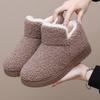 Old Beijing Women's Fashion Plus Velvet Warm High-top Thick-soled Cotton Shoes, Non-slip Soft-soled Outer Wear Woolen Cotton Boots