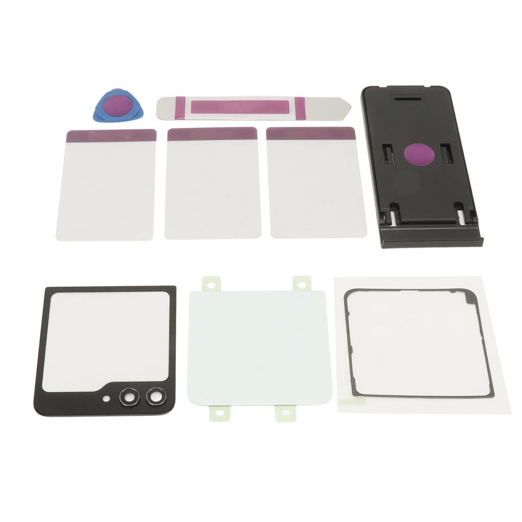 Back Glass Replacement Back Cover Glass Housing Door with Pre Installed Tape Camera Lens Tools for Axy     5     5 5G F731