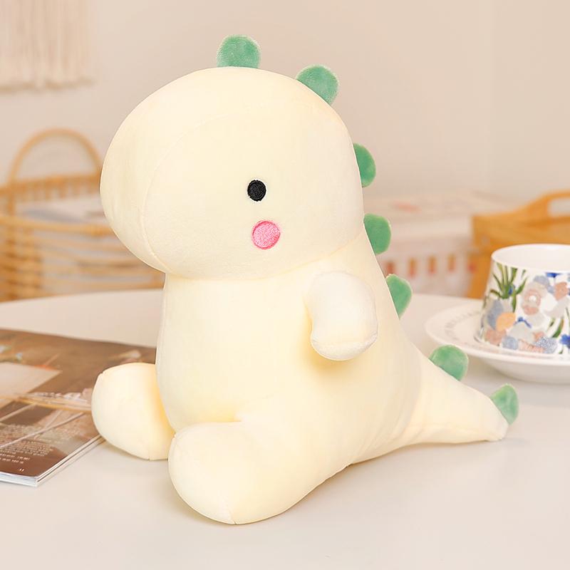Dinosaur Theme Soft Plush Toy Cute Dinosaur White Pink Green Dino Stuffed Plushies Dolls Happy Roar Birthday Ideal For Children Boy Gifts