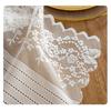 Semi-Sheer Lace Jacquard Table Runner Hollowed Out Rectangular Lace Tablecloth  Kitchen