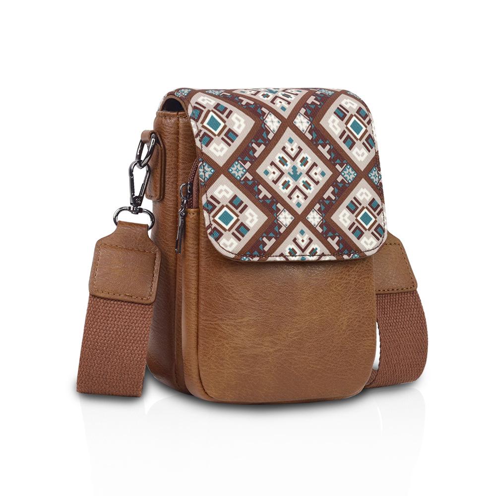 Fashionable and Retro Bohemian Women's Crossbody Bag, A Lightweight and Portable Phone Bag, and A Single-shoulder Bag