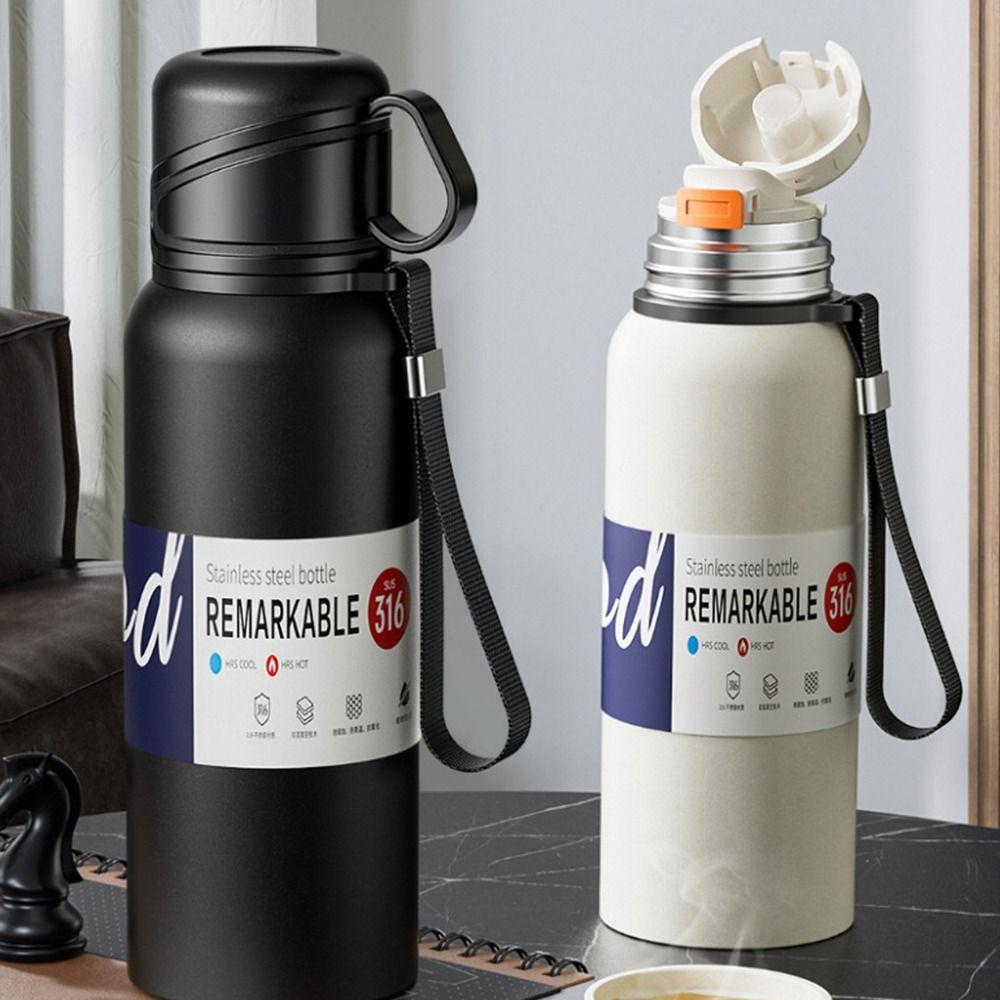 Large Capacity Insulated Cup Stainless Steel Outdoor Water Bottle Gifts Water Bottles