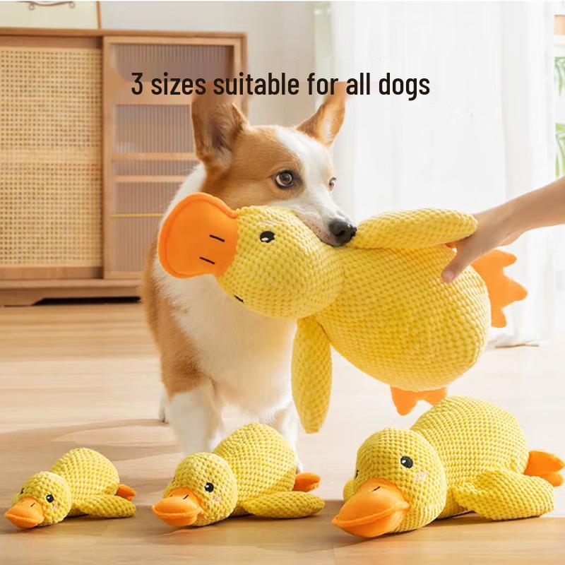 

Hipidog Squeaky Duck Plush Dog Chew Toy