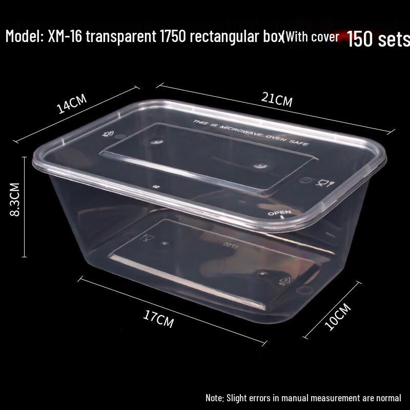 

Rectangular Disposable Takeaway Food Containers