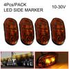 Accessories Marker Indicator Light Lamps 4 Pcs Truck