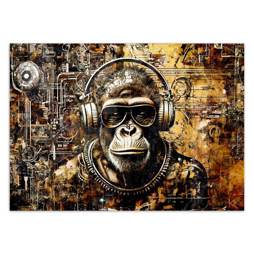 Wallpaper Monkey with Glasses