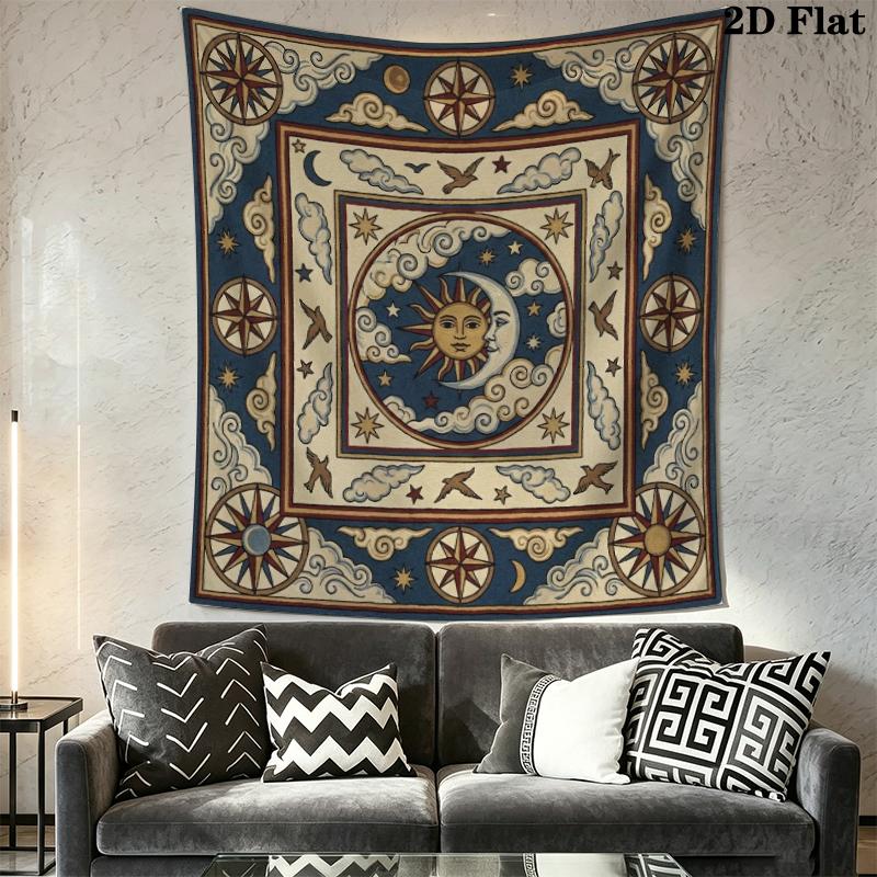 Sky Wall Tapestry Aesthetic Wall Hanging Printed Fabric Blanket Decorative Tapestries for Bedroom Living Room Home Decor