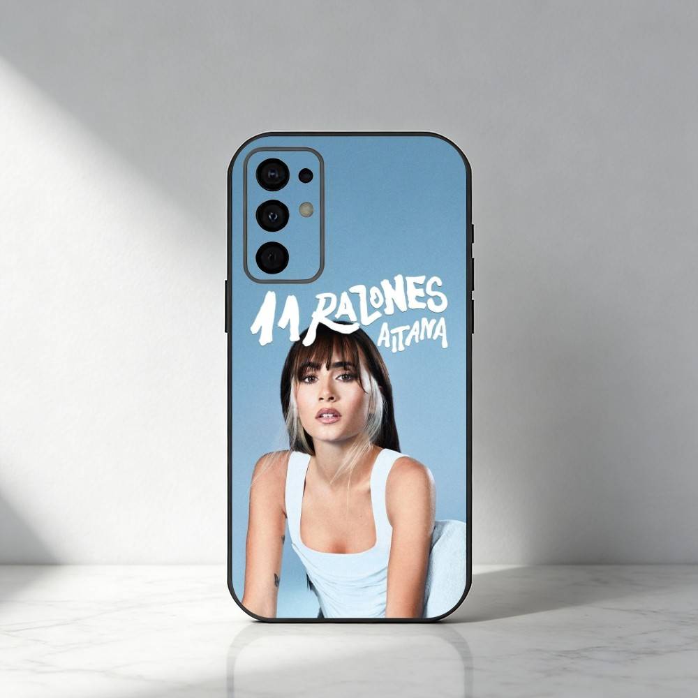 Funda para Teléfono Azul Cuarto A-Aitana-S Para Samsung S25,S24,S21,S22,S23,S30,Ultra,S20,Plus,Fe,Note,5G Cubierta Negra