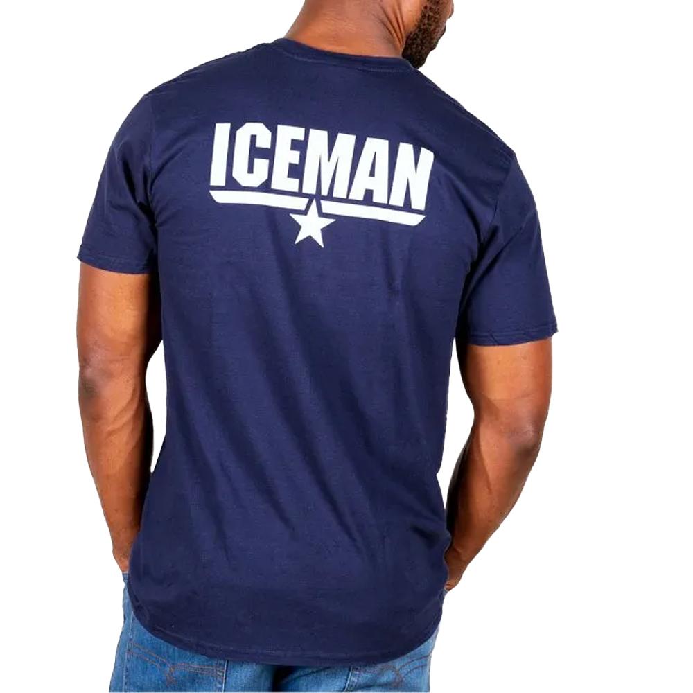 Top Gun Unisex Adult Iceman Back Print T-Shirt
