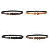 Women Leather Belt Casual Fashion Cowhide Slim Waist Belt For Outdoor Wear