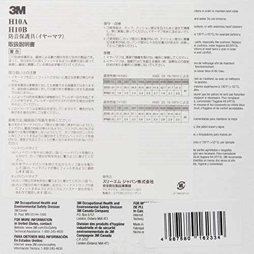 3M Schalldichte Ohrenschützer JIS-konform PELTOR Nackenbügel Typ H10B