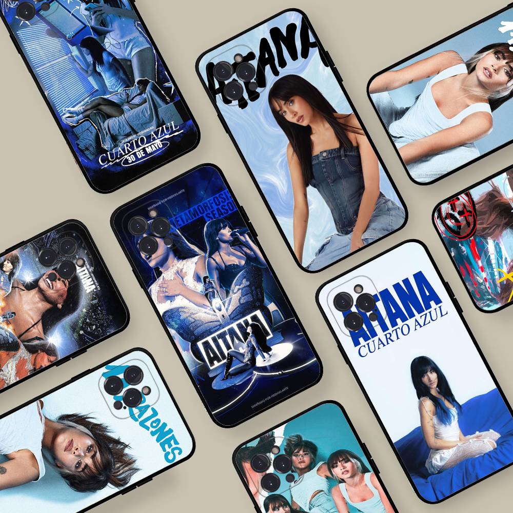 Spanish Singer Aitana Ocana Phone Case For IPhone 17 Air 16 15 14 Plus 13 12 Mini 11 Pro Max Black Cover