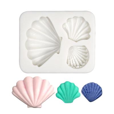 Molde de Silicona de Perla de Concha, Molde para Hornear Cupcakes de Sugarcraft, Herramientas para Decorar Pasteles de Fondant