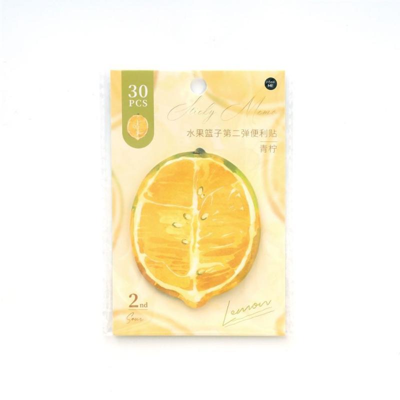 Special Shaped Office School Supplies Notes Fruit Basket Cute and Fun Sticky Student Wall Messages Memo Pad Kawai Gift