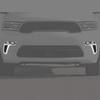 For Dodge Durango -2026 ABS Chrome Front Fog Light Lamp Cover Trim Bezels 2P