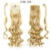 LISI HAIR Long  Ponytail Synthetic Wig Pack In Clip Hair Extension Ombre Black Gold Brown Ponytail