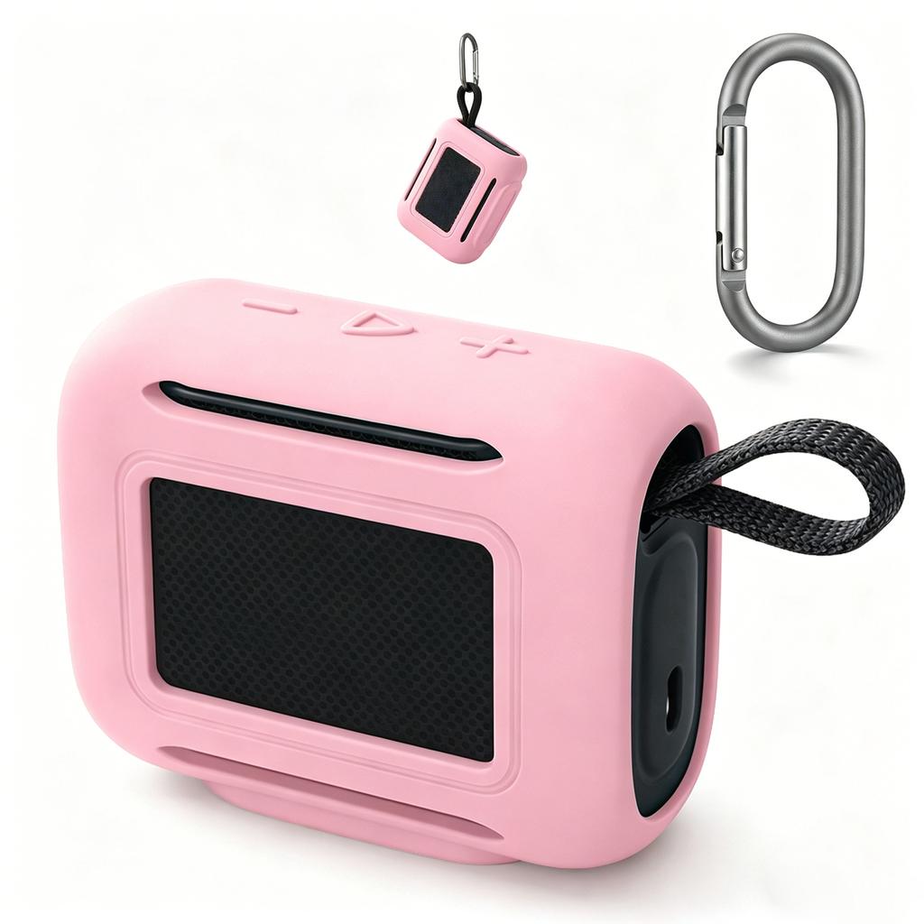 For JBL GO 5 Speaker Silicone Case Travel Carrying Pouch Scratch-Resistant Carrying Case Anti-drop Speaker Case Cover Sleeve