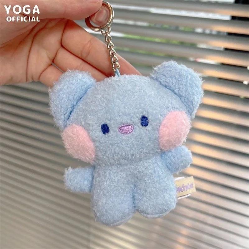 Minini Plush Keychain Kawaii Small Baby Series Anime Cute Animation Rj Mang Cooky Shooky Plush Doll Bag Charm Girl Present
