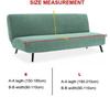 2026 Waterproof Sofa Bed Cover 100% Armrest-free Folding Sofa Cover All-inclusive Elastic Four-season PU Leather Sofa Cover
