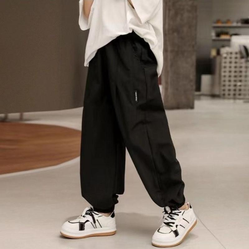 

Boys Sports Pants Thin Summer Pants New Summer Style Children s Sports Pants Breathable 120 чёрный