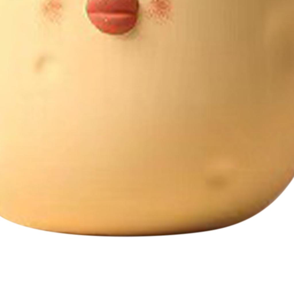 Cute Flower Pot Ceramic Cartoon Chick Planter Pot for Indoor Outdoor Home Garden Decoration Yellow