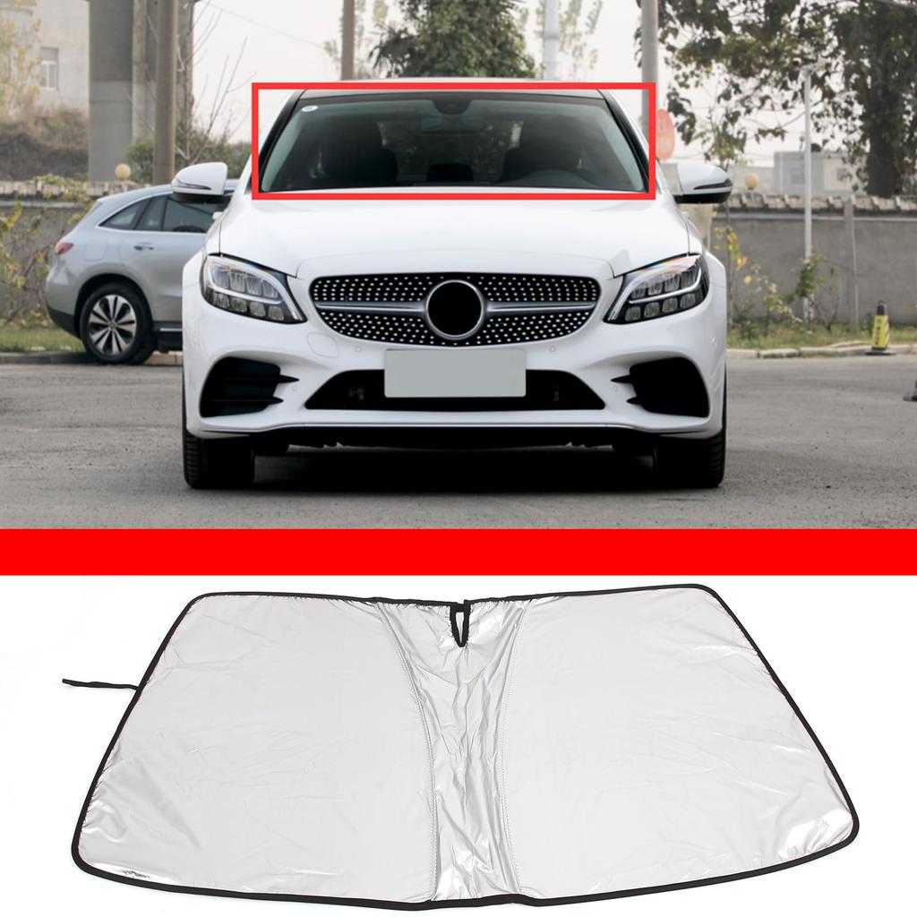 Windshield Car Front Car Light Heat Summer UV Easy Installation and Interior Car Design Mercedes-Benz C-Class (2015-2021) Sunshade, Sunshade, Shade,