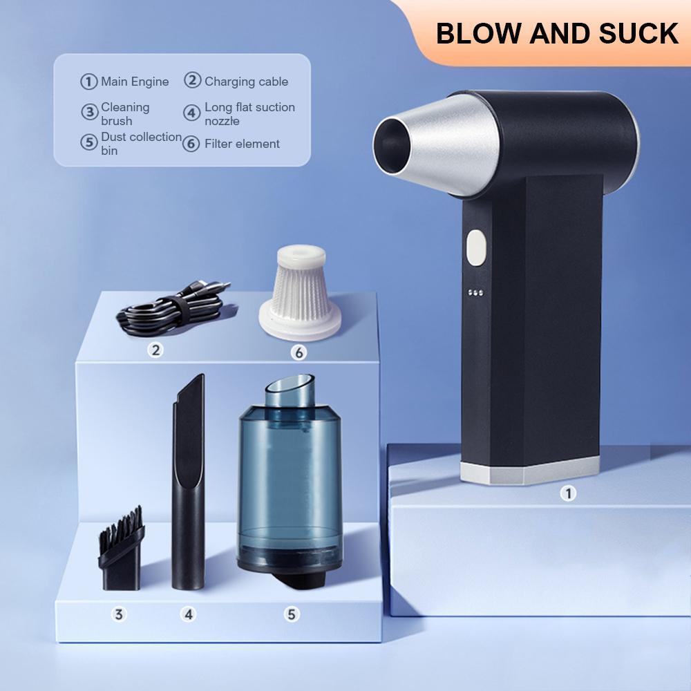 150000RPM Electric Air Duster Handheld Mini Turbo Jet Fan Powerful Air Blower Compressed Air Duster for Car Dryer/PC/Home Clean