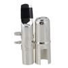 Yibuy Silver #7 Alto Saxophone Mouthpiece with Cap Ligature for E-Flat Alto Saxophone
