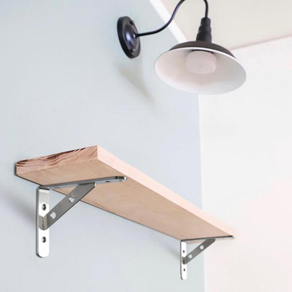 Fotovoltaisk Balkongbrakett Krok 304 Rustfritt Stål Solcellebrakett Rettvinkelkrok Justerbar 2 Sett