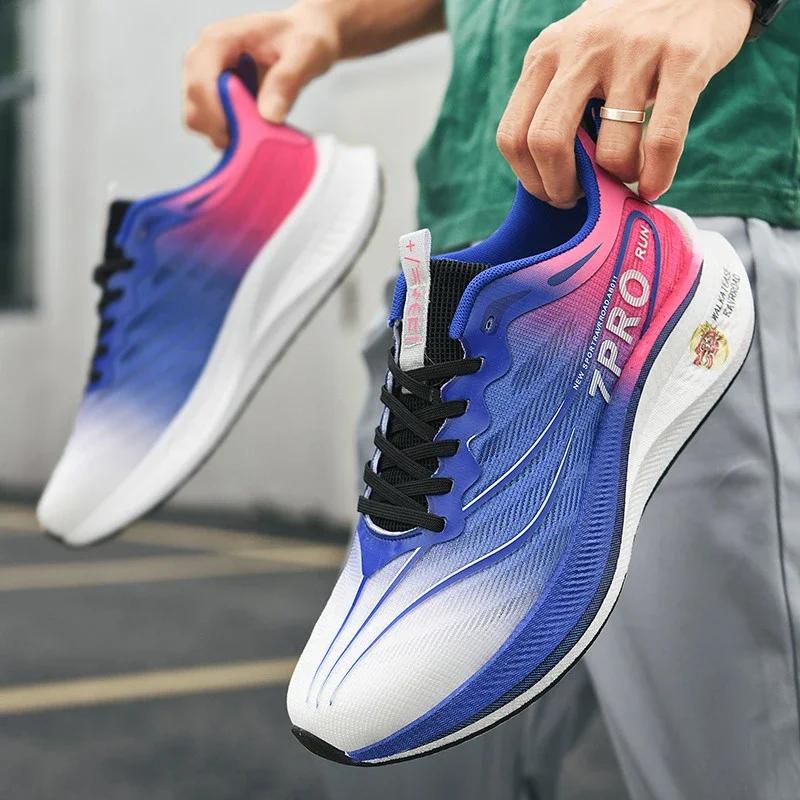 2026 New Summer Carbon Plate Friction Sound Racing Running Shoes for Both Men and Women, Couple Sports Shoes36-45