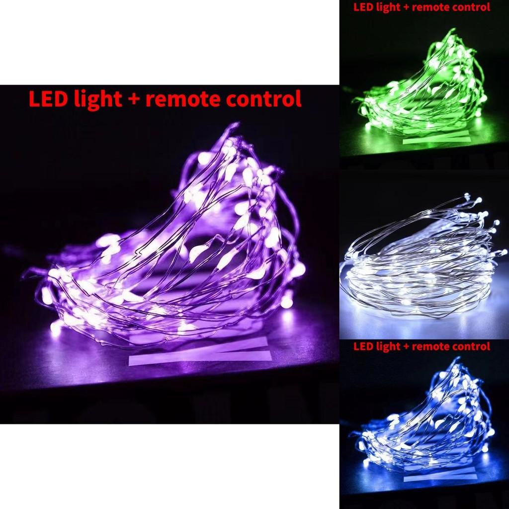 LED-Kupfer-Lichterkette mit Fernbedienung, 8 Modi, für Weihnachts-Heimdekoration