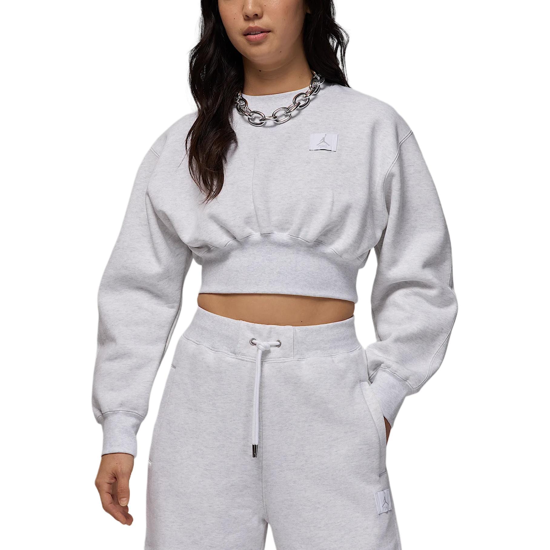 Jordan Sweatshirt Women`s Light Gray FV7153-051