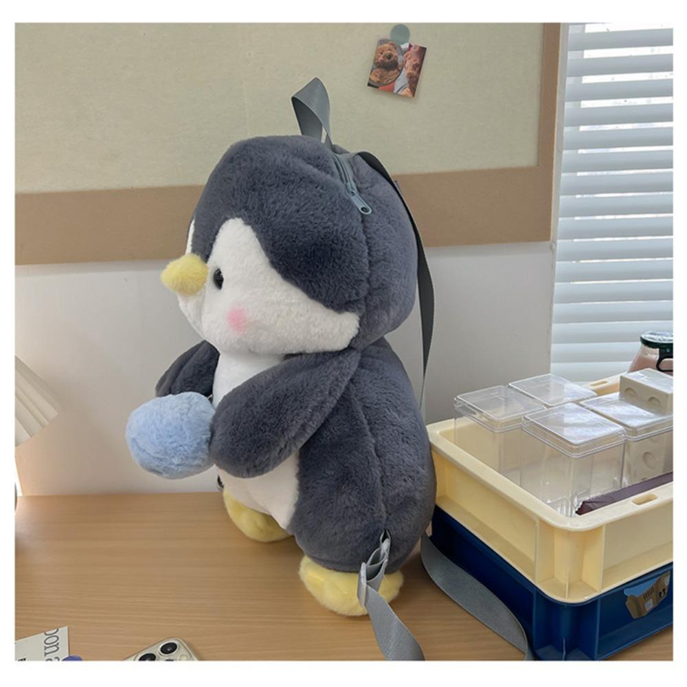 Cute Plush Toy Cartoon Plush Animal Shoulder Bag New Penguin Backpack