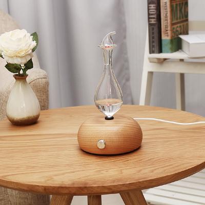 100 V-240 V AC Aromatherapie Reine Ätherische Öle Diffusor Luft Vernebler Luftbefeuchter Haushalt Luftbefeuchter Glas + Holz Luft gerät
