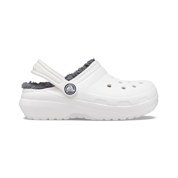 Crocs Classic Fuzzy Clogs Sandals Kids Sandals White 203506-10M