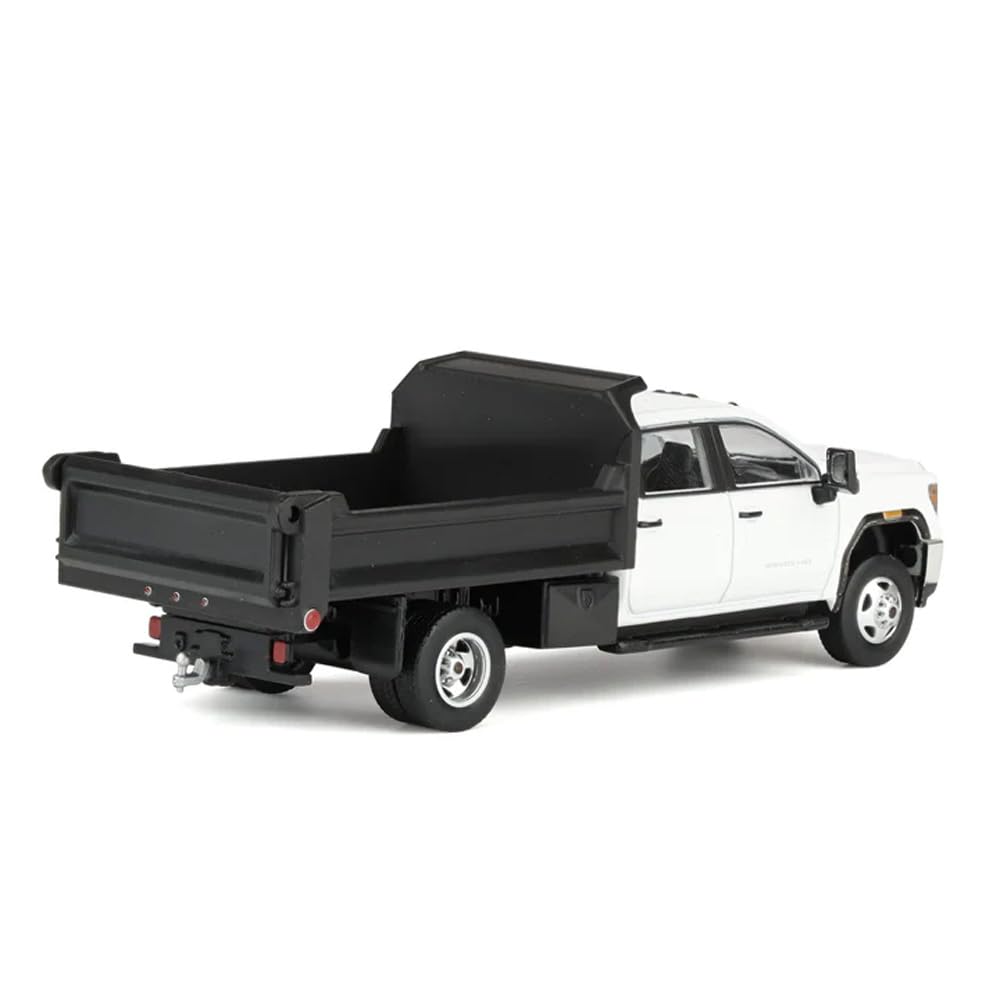 GREENLIGHT 1/64 KARSON DIECAST CO EXCLUSIVE - 2022 GMC SIERRA HD w/DUMP BED (SUMMIT WHITE)