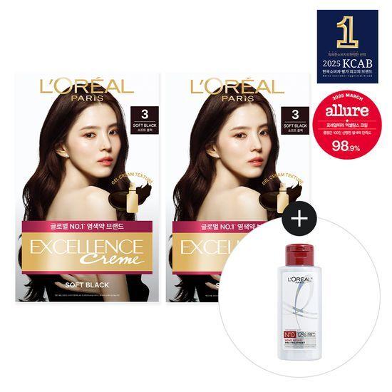 L'Oréal Paris Excellence Cream (Choose one of two colors) (Soft Black/Gold Brown)