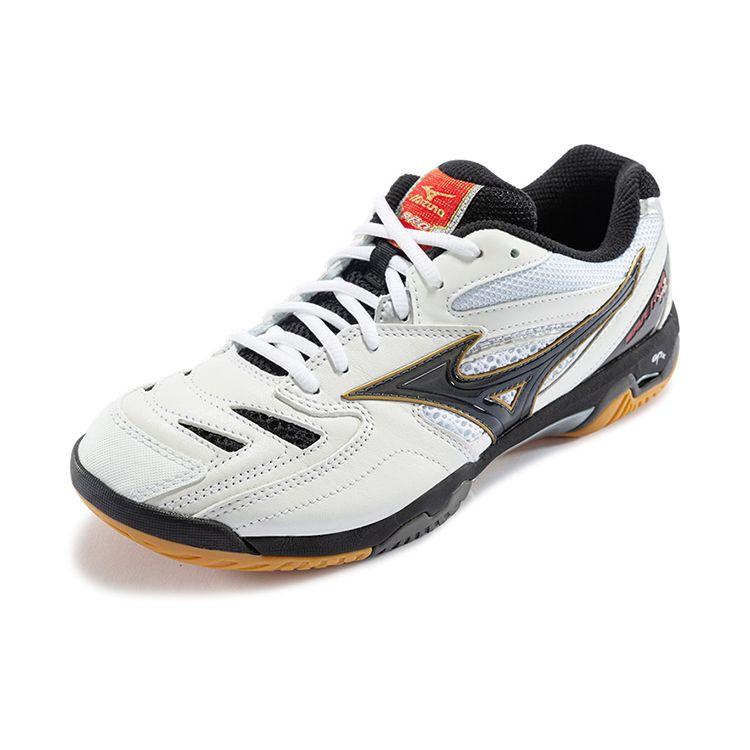 Mizuno Pro Stitching Shock Absorption Non-Slip Low-Top Badminton Shoes Unisex Shoes White Black 71GA170009