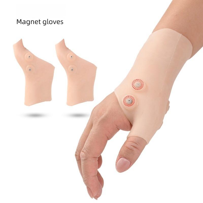 Silicone Magnetic Wrist Glove, Unisex Wrist Brace with Finger and Wrist Twisting Fixation, Tendon Sheath Sleeve