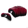 10pcs/pack Golf Club Head Cover Protective Headcover Visible Hole