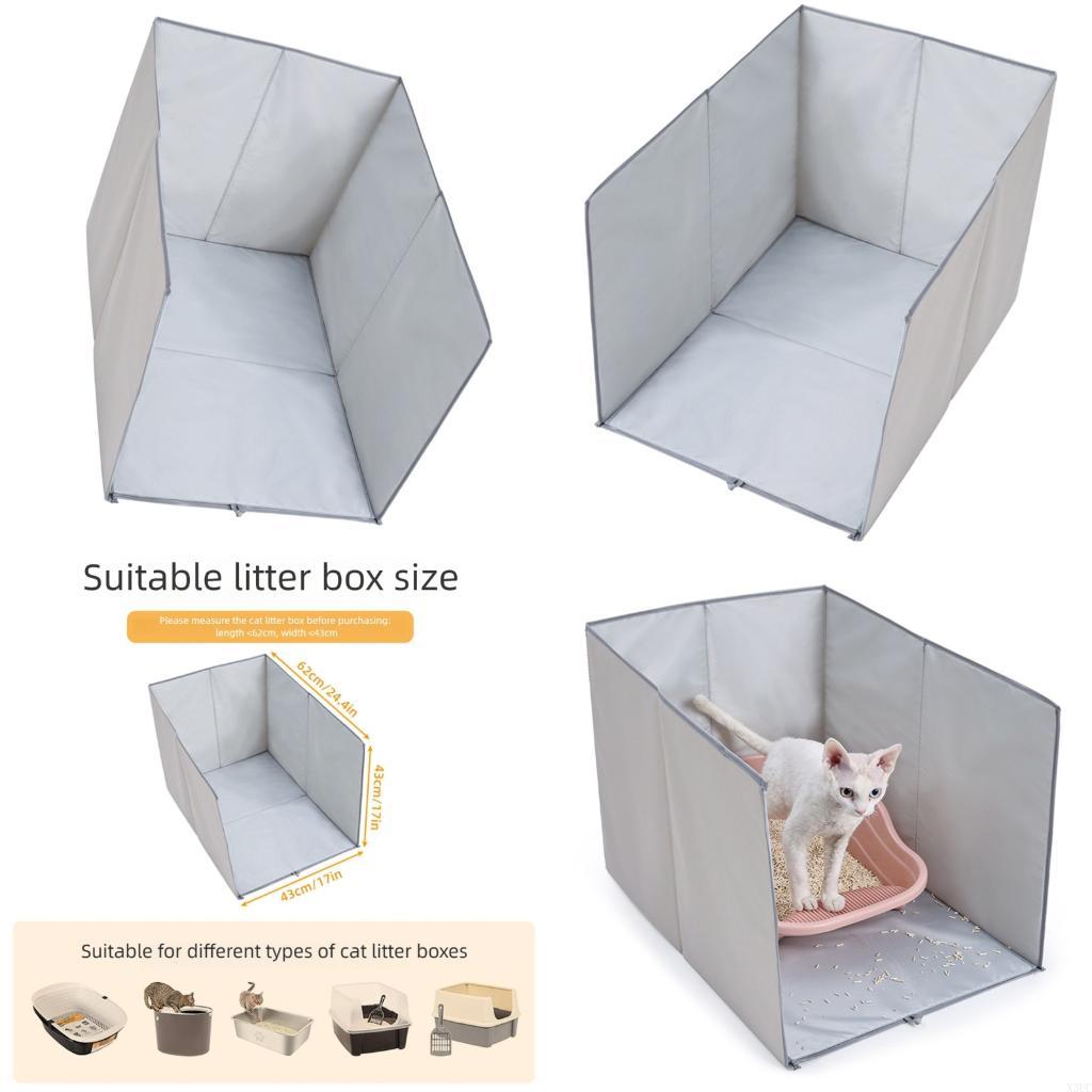 

Antisplash Cats Litter Box Splash Proof Heavy Duty Coated Mat Litter Box Barrier X3UC China Mainland