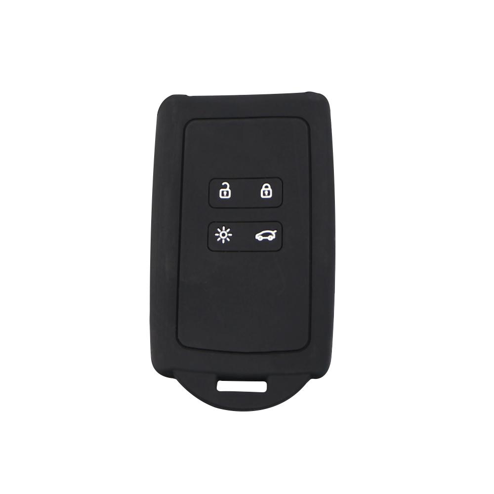 Silicone Car Key Cover Set Fit for Renault Koleos Kadjar Megan 2016-2020 for Samsung QM6 Remote Key Holder Protector Case