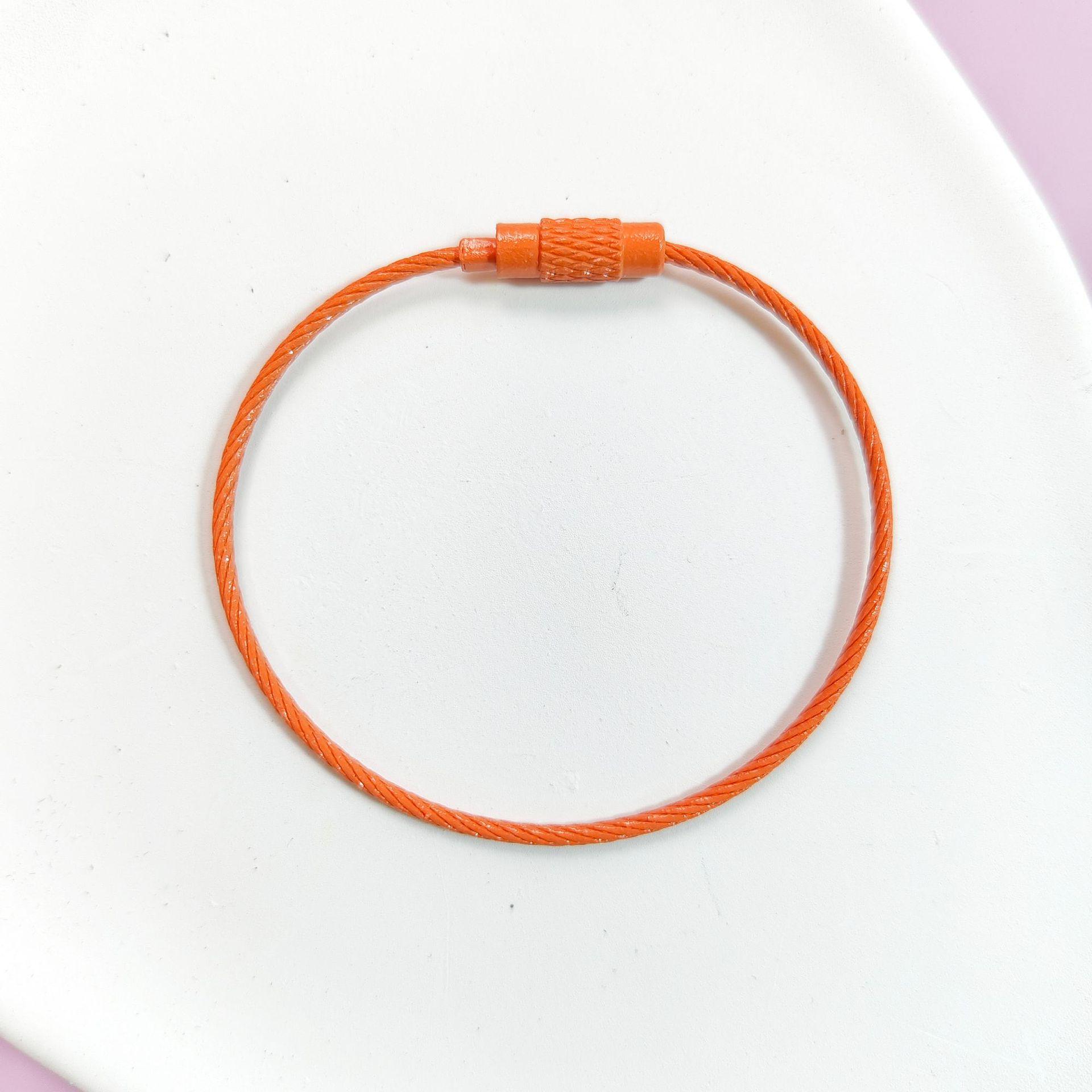 

Candy Color Steel Wire Keychain Ring for DIY Jewelry Accessories