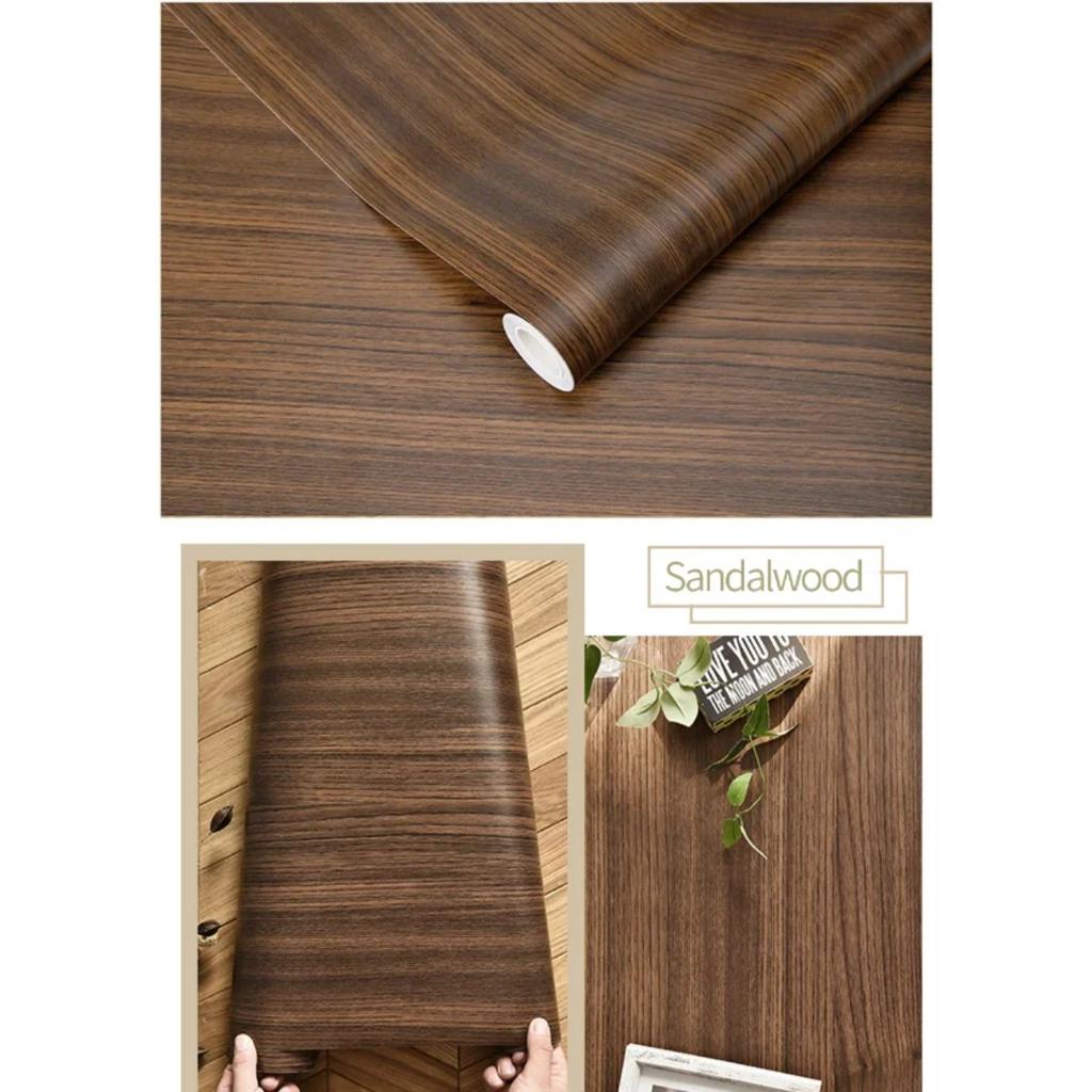 White Wood Grain Adhesive Film - Self-Adhesive Vinyl Wrap for Furniture, Kitchen Cabinets & Countertops - Peel & Stick DIY Home