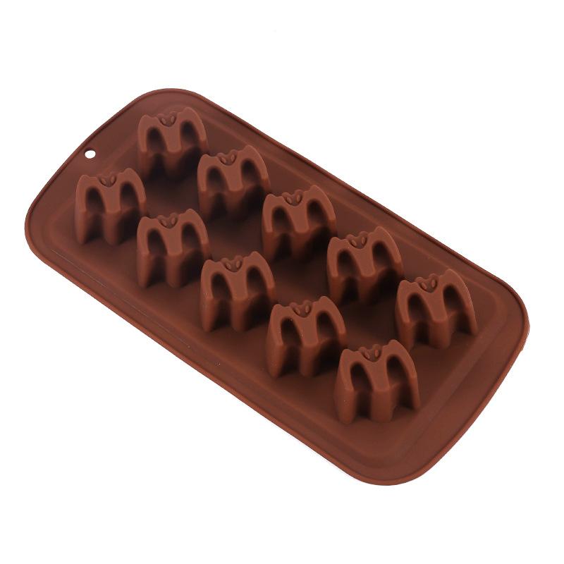 

Silicone chocolate mold 10 consecutive Halloween modeling baking utensils creative weird home kitchen mold