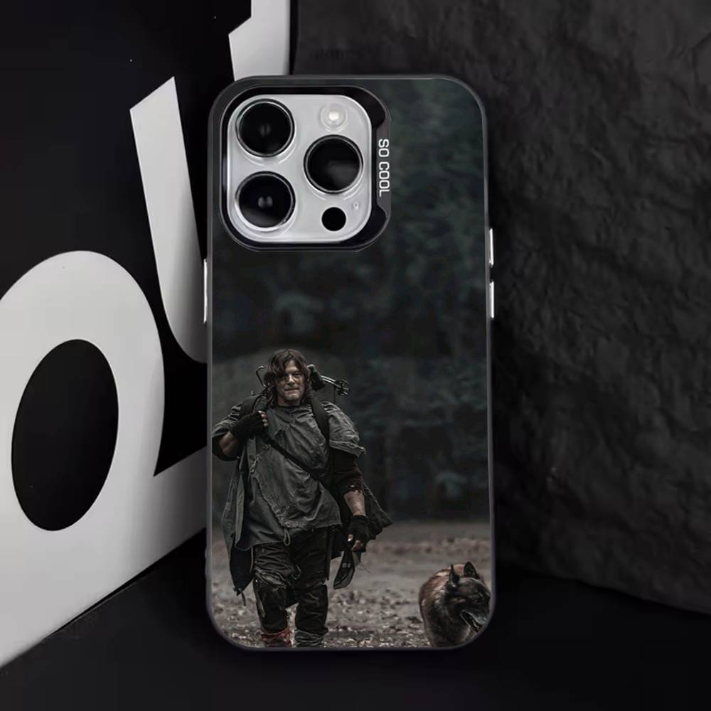 TWD T-The Walking Dead Phone Case For iPhone 16,15,14,13,12,11,8,7,Pro,Max,Plus,Mini,XS,SE Anti Fall Black Matte Hard iPhone16promax