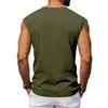 Herren Rundhals Ärmellos Locker Atmungsaktiv Sportliches Tanktop für Training Fitness Freizeitkleidung